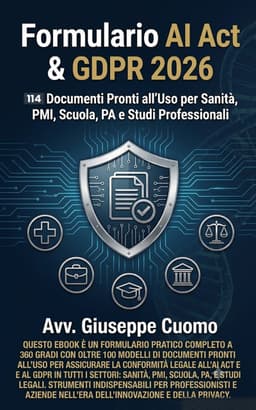 Copertina: Formulario AI Act & GDPR 2026
