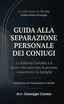 Copertina: Guida alla Separazione Personale dei Coniugi